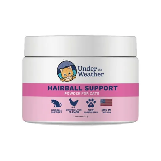 2.54oz Under the Weather Cat Hairball Support Powder - Supplements